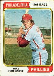 1974 Topps Baseball Cards      283     Mike Schmidt